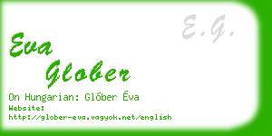 eva glober business card